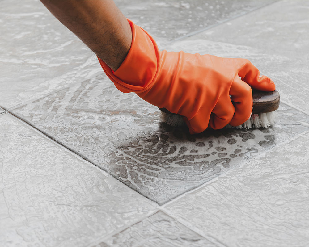 scrubbing tile grout lafayette la